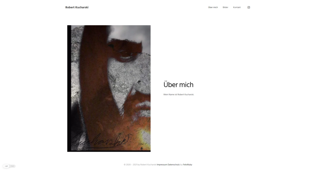 Screenshot der Website robert-kucharski.de
